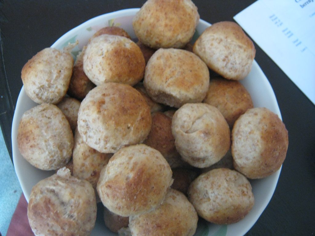 Pancitos rellenos de queso crema