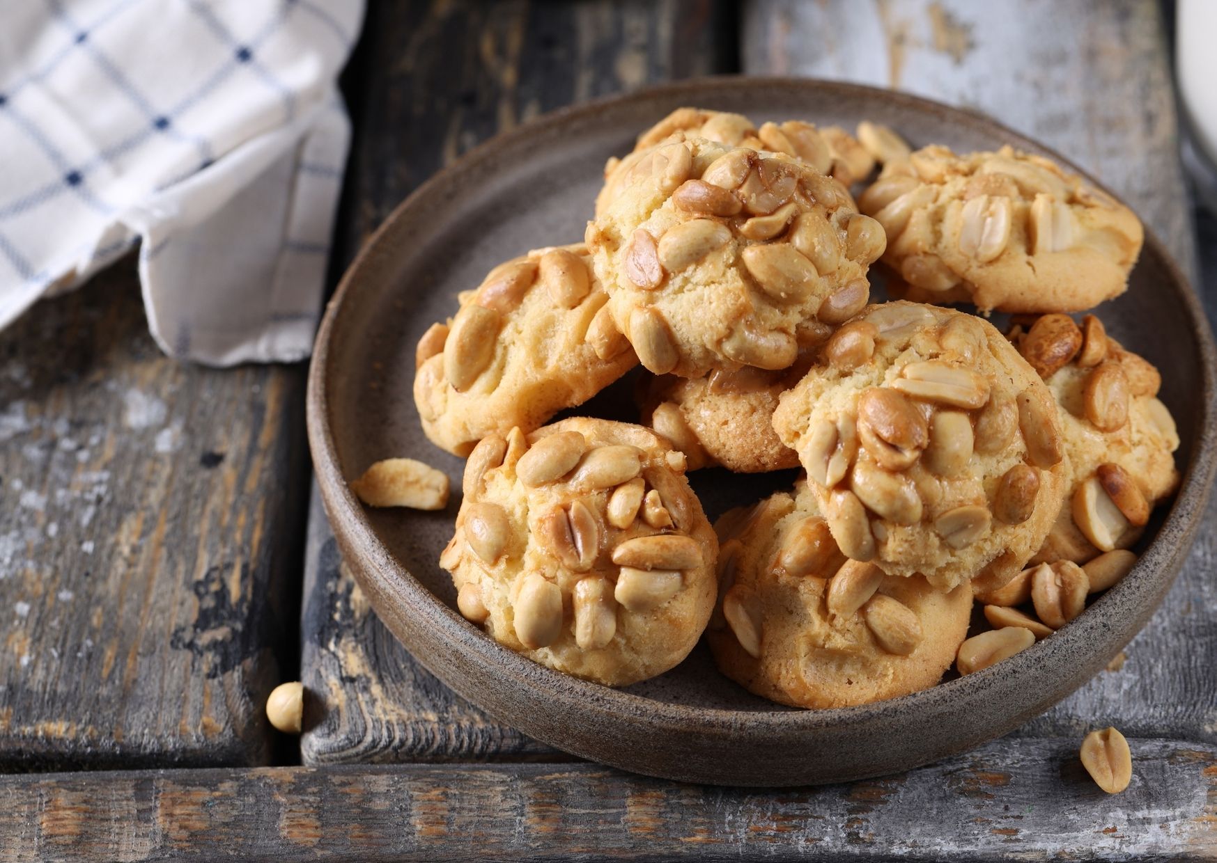 Galletitas saladas de maníes (cacahuates)