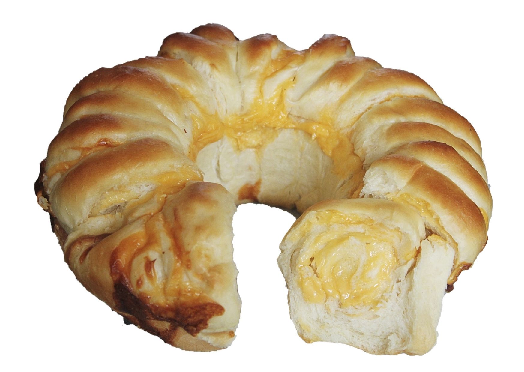 Rosca de queso deliciosamente rica