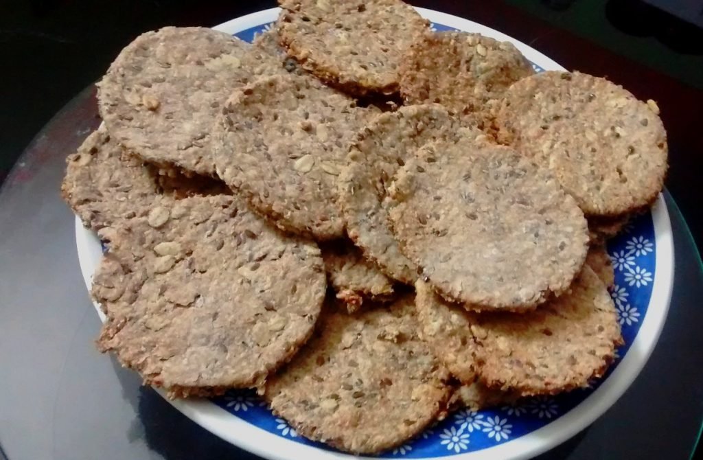 Galletas con mezcla de harinas, semillas quinoa y sésamo