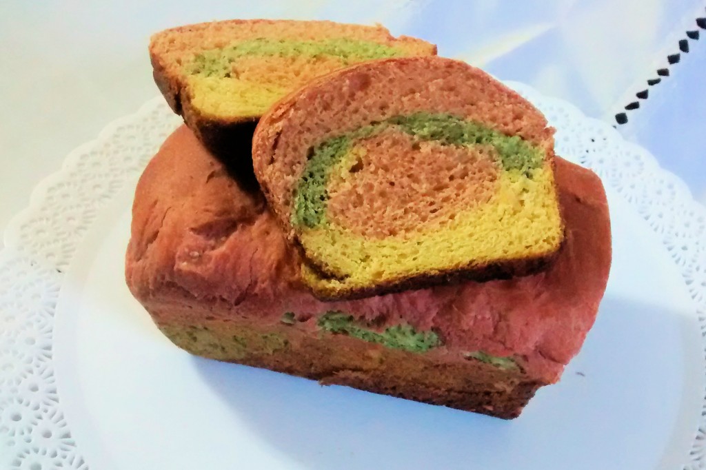 Pan de colores vegetales