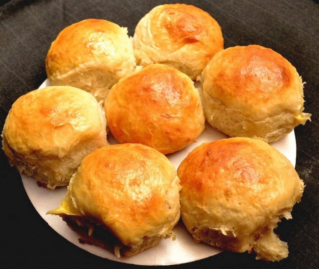 pan de hamburguesa con polenta