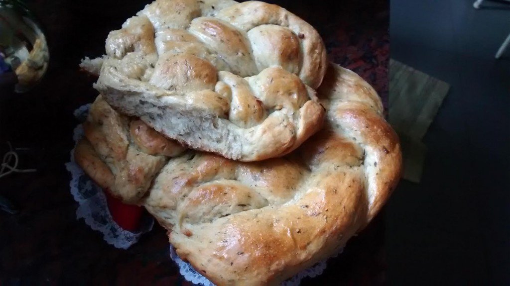 Pan de ajo con harina integral