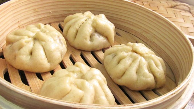 Bollos chinos al vapor o baozi